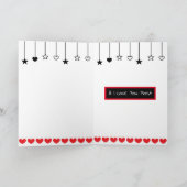 私は愛し、私はあなたを最もロマンチックに愛気のあるそぶりをしたす カード (内部)