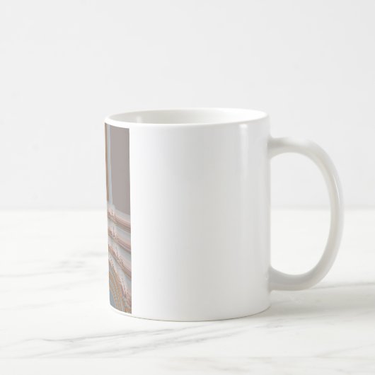 私は愛するエッフェルタワーパリラブブルースカイコロ コーヒーマグカップ (右)