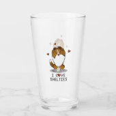 私は愛するシェットランド・ シープドッグ(sable 2)シェトランドシェプドッグズカワイイ タンブラーグラス (裏面)