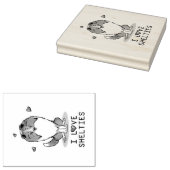 私は愛するシェットランド・ シープドッグ(sable 2)シェトランドシェプドッグズカワイイ ラバースタンプ (押印)