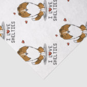 私は愛するシェットランド・ シープドッグ(sable 2)シェトランドシェプドッグズカワイイ 薄葉紙 (詳細)