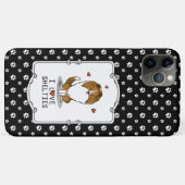 私は愛するシェットランド・ シープドッグ(sable 2)シェトランドシェプドッグズカワイイ Case-Mate iPhoneケース (裏面(横))