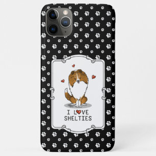 私は愛するシェットランド・ シープドッグ(sable 2)シェトランドシェプドッグズカワイイ iPhone 11 pro maxケース
