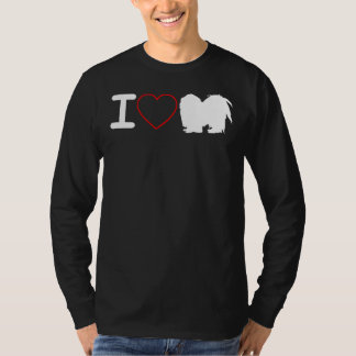 私は愛するシーズー(犬)Tzu犬私はハート Tシャツ