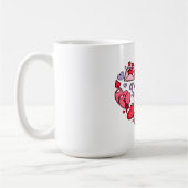 私は愛するハッピーバレンタインデー コーヒーマグカップ (左)