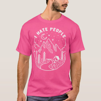 私は愛する人々を憎む自然 – キャンピングおもしろいT Appa Tシャツ