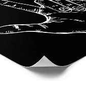 私は愛する手指言語バタフライ自閉症アワ ポスター (角)