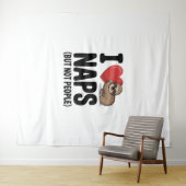 私は愛する昼寝かわいいスロースハート タペストリー (インサイチュ(横))