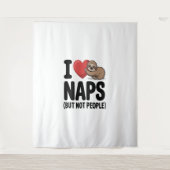 私は愛する昼寝かわいいスロースハート タペストリー (正面)