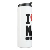 私は愛する昼寝かわいいスロースハート タンブラー (回転左)