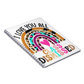 私は愛する皆さんのクラスは最後の日先生を却下 ノートブック (右側)