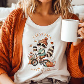 私は愛する秋ほとんどの全てのヴィンテージラクーン Tシャツ