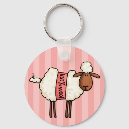 私は愛する編み物 キーホルダー (正面)