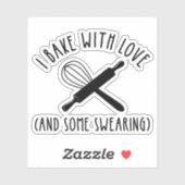 私は愛と一緒に焼く(そしていくつかの汗) シール (シート)