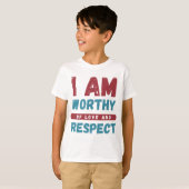 私は愛と尊敬に値する Tシャツ (正面フル)