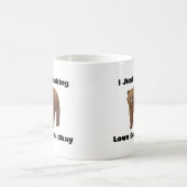 私は愛の熊を焦げ、分かった、ベアーコーヒーマグ コーヒーマグカップ (中央)