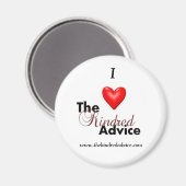 私は愛の赤いアドバイス マグネット (正面/裏面)