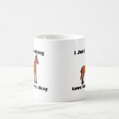 私は愛の馬を自由に、コーヒーマグ コーヒーマグカップ (中央)