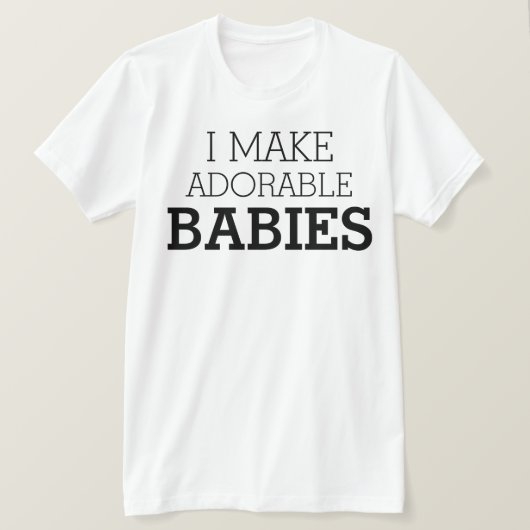 私は愛らしいベビーをする Tシャツ (デザイン正面)