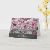 私は愛らしいモノグラムを持つ私の甘いバレンタインを愛している カード (黄色い花)