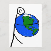 私は愛を癒すことで地球の子供たちのスケッチを愛している ポストカード (正面)