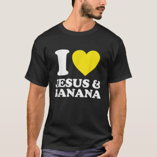 私は愛イエスおもしろいバナナ果実バナナ分隊クリス Tシャツ