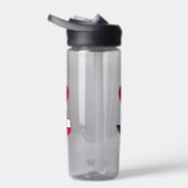 私は愛テキサス州Iハートローンスター州マップテシャン ウォーターボトル (右面)