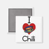 私は愛ハートチリ マグネット (正面/裏面)