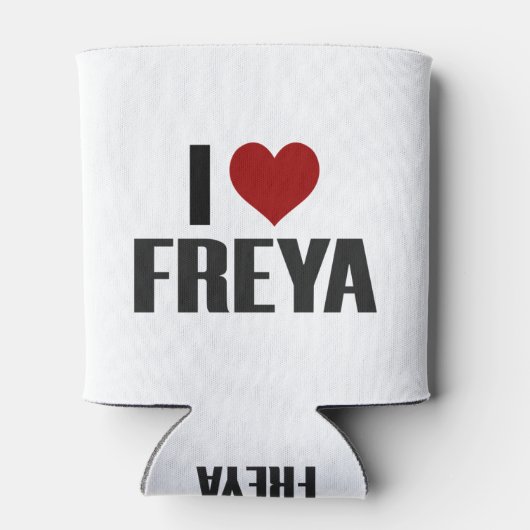 私は愛ハートフレヤノース女神の繁殖北欧 缶クーラー (裏面)