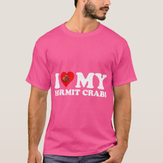 私は愛ハート私の仙人カニおもしろいヤニ値リスト Tシャツ