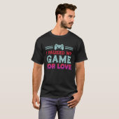 私は愛バレンタインデーのゲームを一時停止レトロG Tシャツ (正面フル)