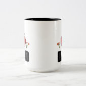 私は愛パパハートと繁栄テーマギフト父の日 ツートーンマグカップ (中央)