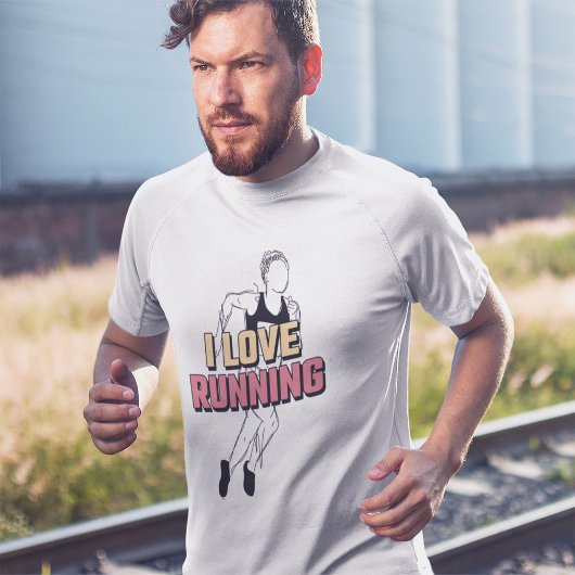 私は愛ランニングする |ランニングの恋人Tシャツ Tシャツ