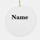 私は愛国心が強いクリスマスのワシのオーナメントを信じます セラミックオーナメント (裏面)