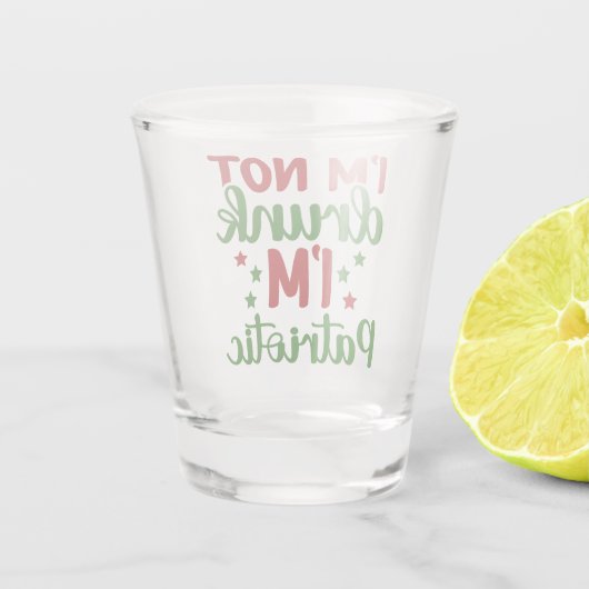 私は愛国心飲を持っていない ショットグラス (裏面)