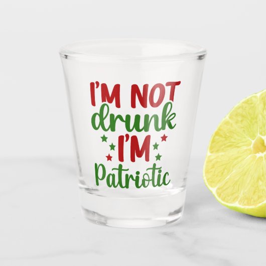 私は愛国心飲を持っていない ショットグラス (正面)