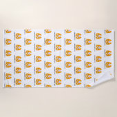 私は愛夏期裸足かわいい ビーチタオル (正面)