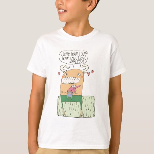 私は愛愛愛愛愛を愛します -- ワイシャツ Tシャツ (正面)