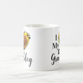 私は愛犬のおじいちゃんパーソナライズされたペット写真 コーヒーマグカップ (中央)