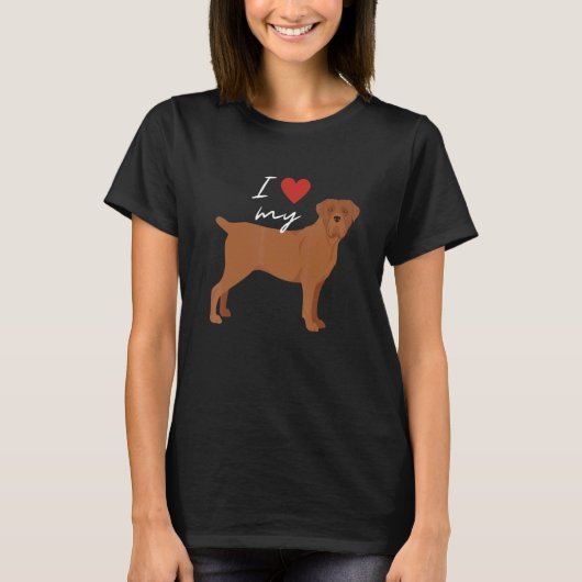 私は愛犬の杖のコルソ Tシャツ (正面)