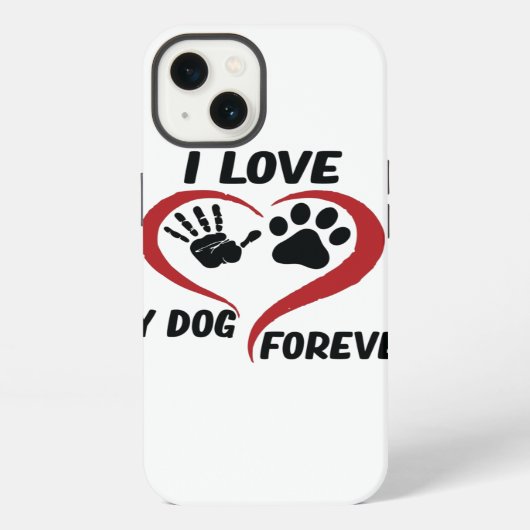 私は愛犬の装飾用クッション iPhoneケース (裏面)