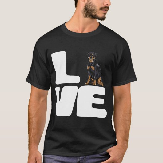 私は愛犬ロットワイラー Tシャツ (正面)
