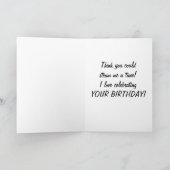 私は愛祝する"あなたの誕生日" カード (内部)