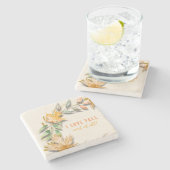 私は愛秋の大半の大理石コースター ストーンコースター (横)