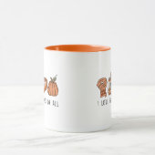 私は愛秋の大部分は、レトロ秋ドードル マグカップ (中央)