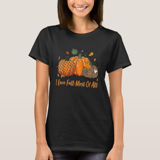 私は愛秋の大部分 – 紅葉ヴィンテージ Tシャツ (正面)