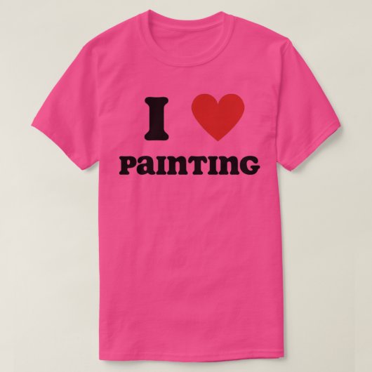 私は愛絵画する Tシャツ (デザイン正面)