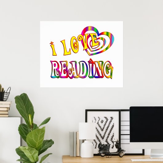 私は愛読する ポスター (ホームオフィス)