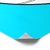 私は愛/ハートバレーボール任意の色の垂直ポスター ポスター (角)