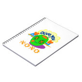 私は愛XOXOアフリカ美しい驚くべき文字引用文 ノートブック (左側)